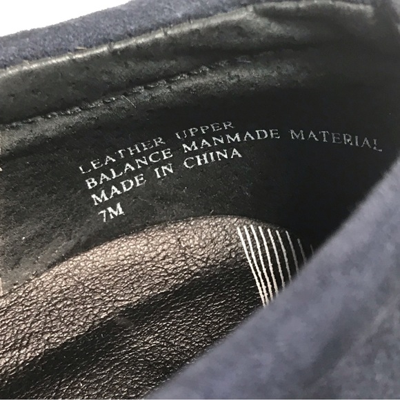 TROUVÉ | Blue Suede Platform Wedge Booties Size 7M - Picture 8 of 9